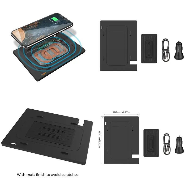 Wireless Charging Pad - 캠리 2018-2020용 10W 무선 자동차 충전기,