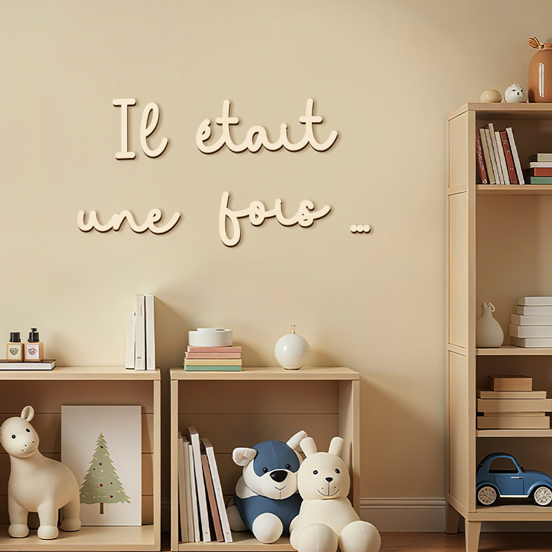 Nook Tablet Accessories - 옛날 옛적에 간판 나무 벽 스티커