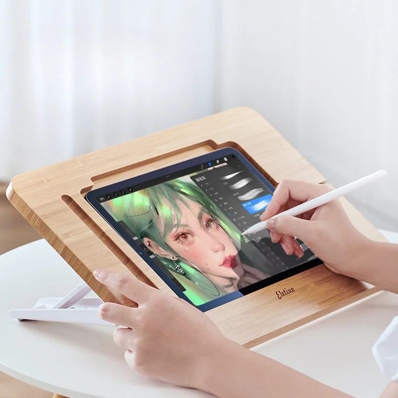 Tablet Drawing Accessories - 페인팅 브래킷 나무 데스크탑 태블릿 손으로