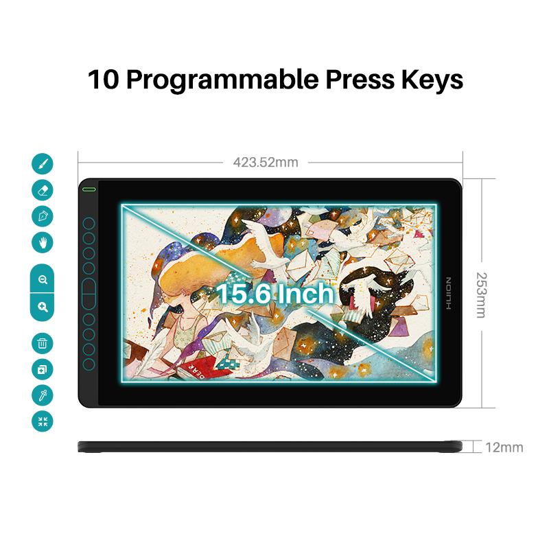 HUION Kamvas 12 11.6인치 드로잉 모니터 - Huion Tablet Accessories 리뷰 및 가격