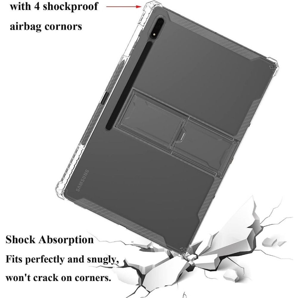 삼성 갤럭시 탭 S9 S8 플러스 12.4 용 TPU  - Samsung Tablet S9 Accessories 리뷰 및 가격