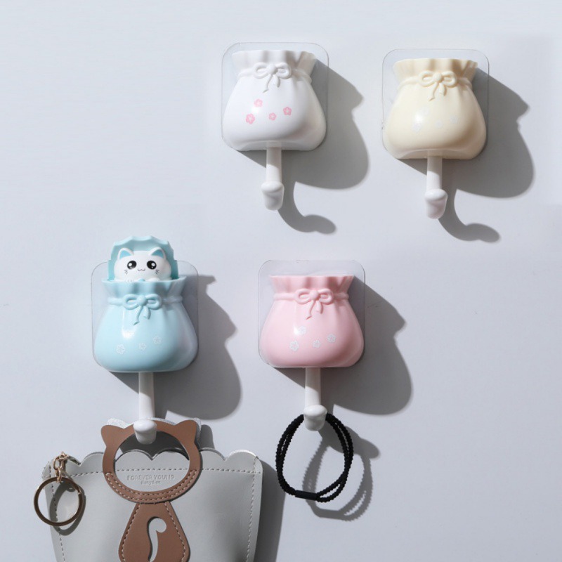 가정용 만화 고양이 장식 후크 키 홀더 벽 마운트 접착 - Tablet Cute Accessories 리뷰 및 가격