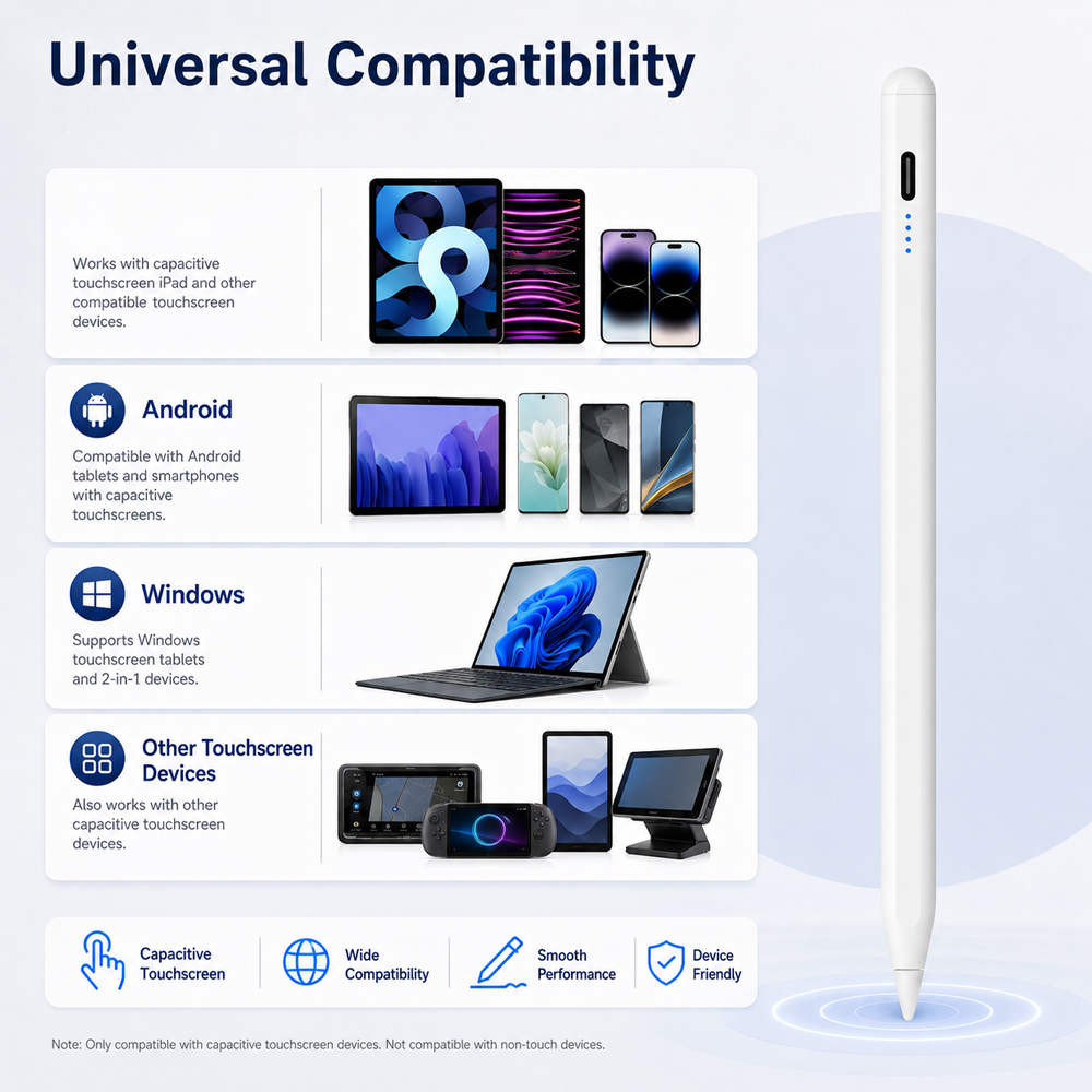 안드로이드 iOS 윈도우용 범용 스타일러스 펜, 자석  - Samsung Tablet Accessories Pen 리뷰 및 가격