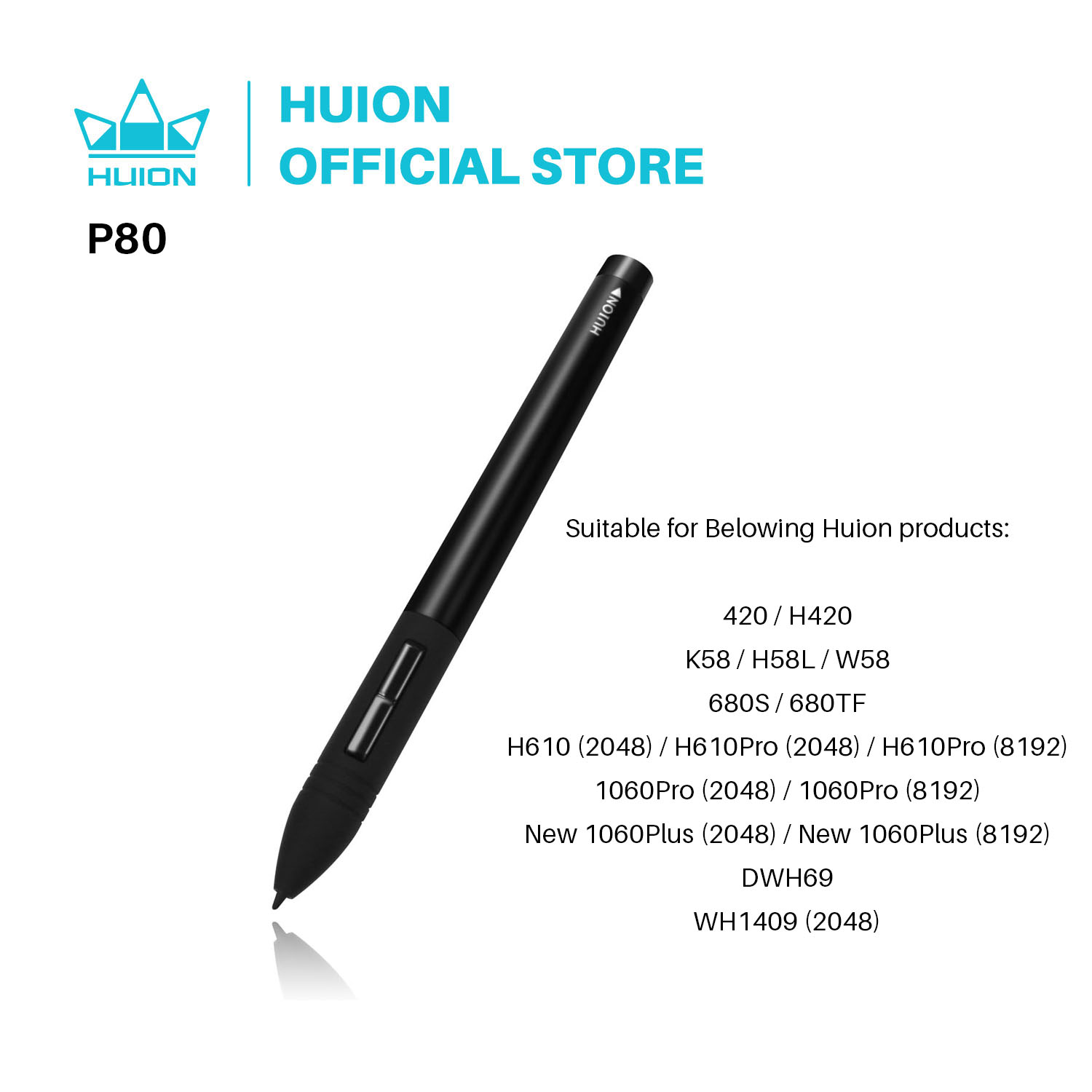 HUION PEN80 그래픽 태블릿 펜 디지털 펜 충전 - Huion Tablet Accessories 리뷰 및 가격