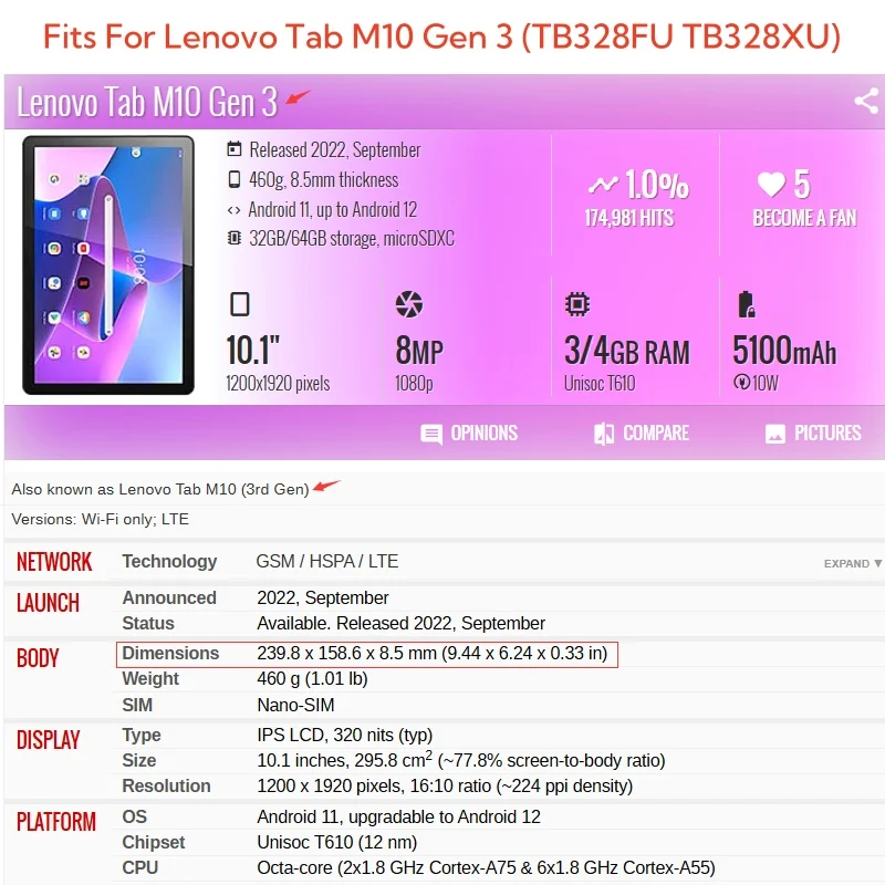 레노버 탭 M10 3세대 10.1 케이스 TB328FU - Lenovo Tablet M10 Accessories 리뷰 및 가격