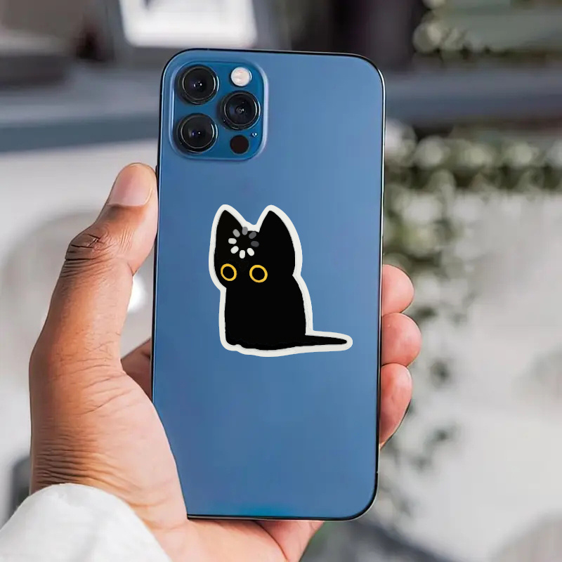 검은 고양이 보이드 로딩 귀여운 재미있는 방수 비닐 스 - Tablet Cute Accessories 리뷰 및 가격