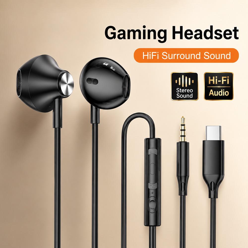 HiFi 서라운드 헤드폰 iPhone 용 베이스 스테레 - Huawei Tablet Accessories 리뷰 및 가격