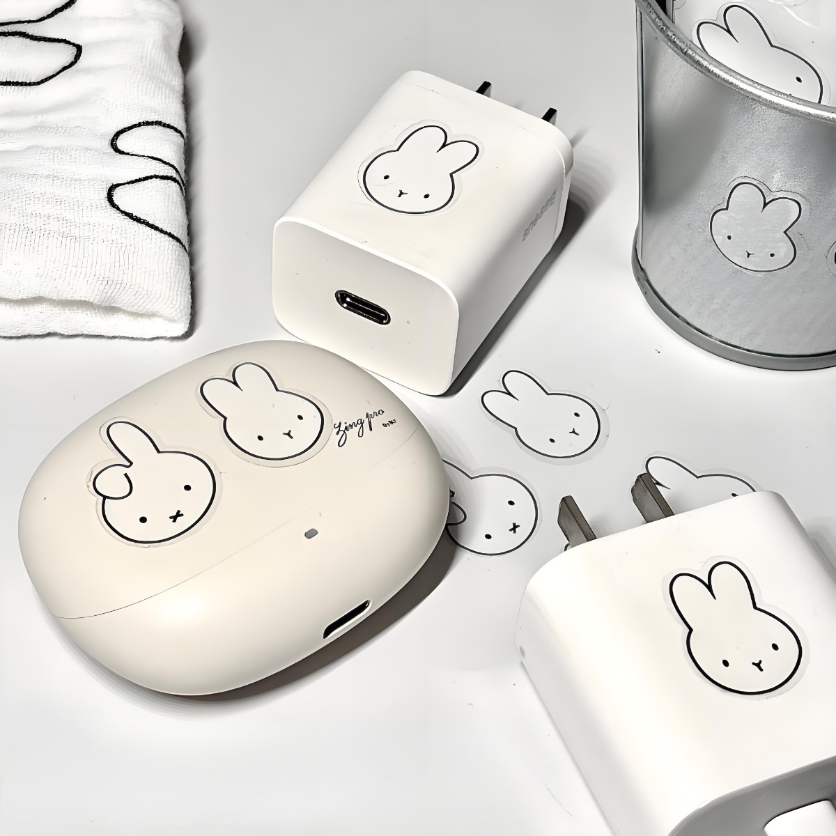 Kawaii 애니메이션 Miffy 토끼 워터 컵 스티커 - Tablet Cute Accessories 리뷰 및 가격