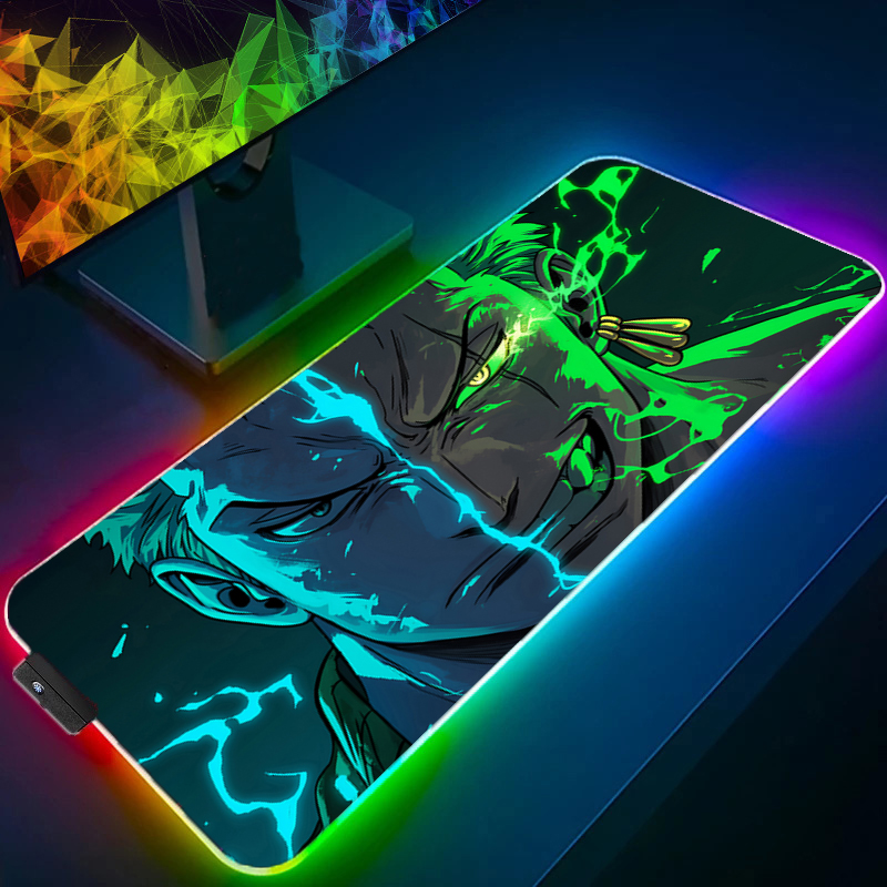 원피스 조로 마우스 패드 RGB 게임 액세서리 Gabi - Tablet Cute Accessories 리뷰 및 가격