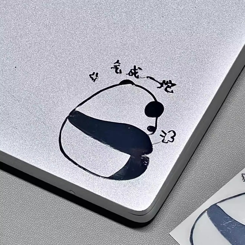 3Pcs 귀여운 3D 스테레오 실제 금속 팬더 스티커  - Tablet Cute Accessories 리뷰 및 가격