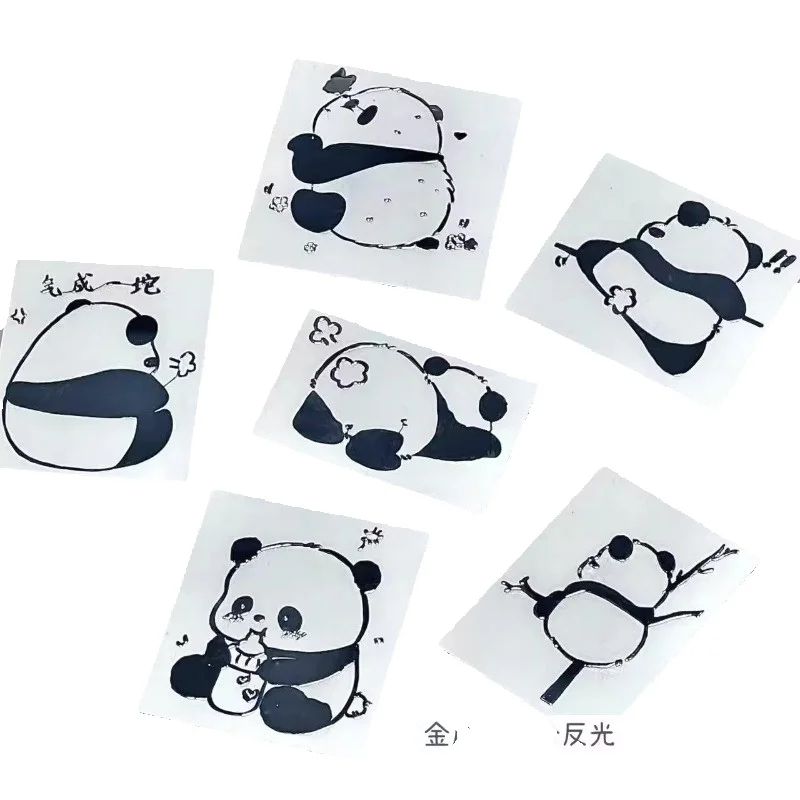 3Pcs 귀여운 3D 스테레오 실제 금속 팬더 스티커  - Tablet Cute Accessories 리뷰 및 가격