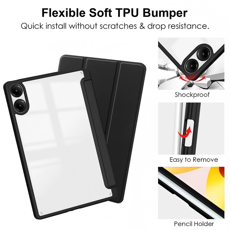 샤오미 포코 패드 M1 케이스 펜슬 홀더 포함 자석 접 - Poco Tablet Accessories 리뷰 및 가격
