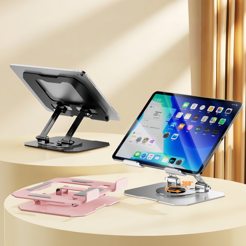 올메탈 접이식 360 °   태블릿 및 휴대폰용 회전식 - Huawei Tablet Accessories 리뷰 및 가격