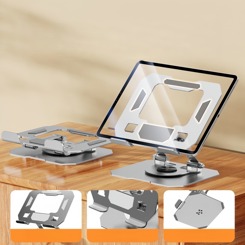 올메탈 접이식 360 °   태블릿 및 휴대폰용 회전식 - Huawei Tablet Accessories 리뷰 및 가격