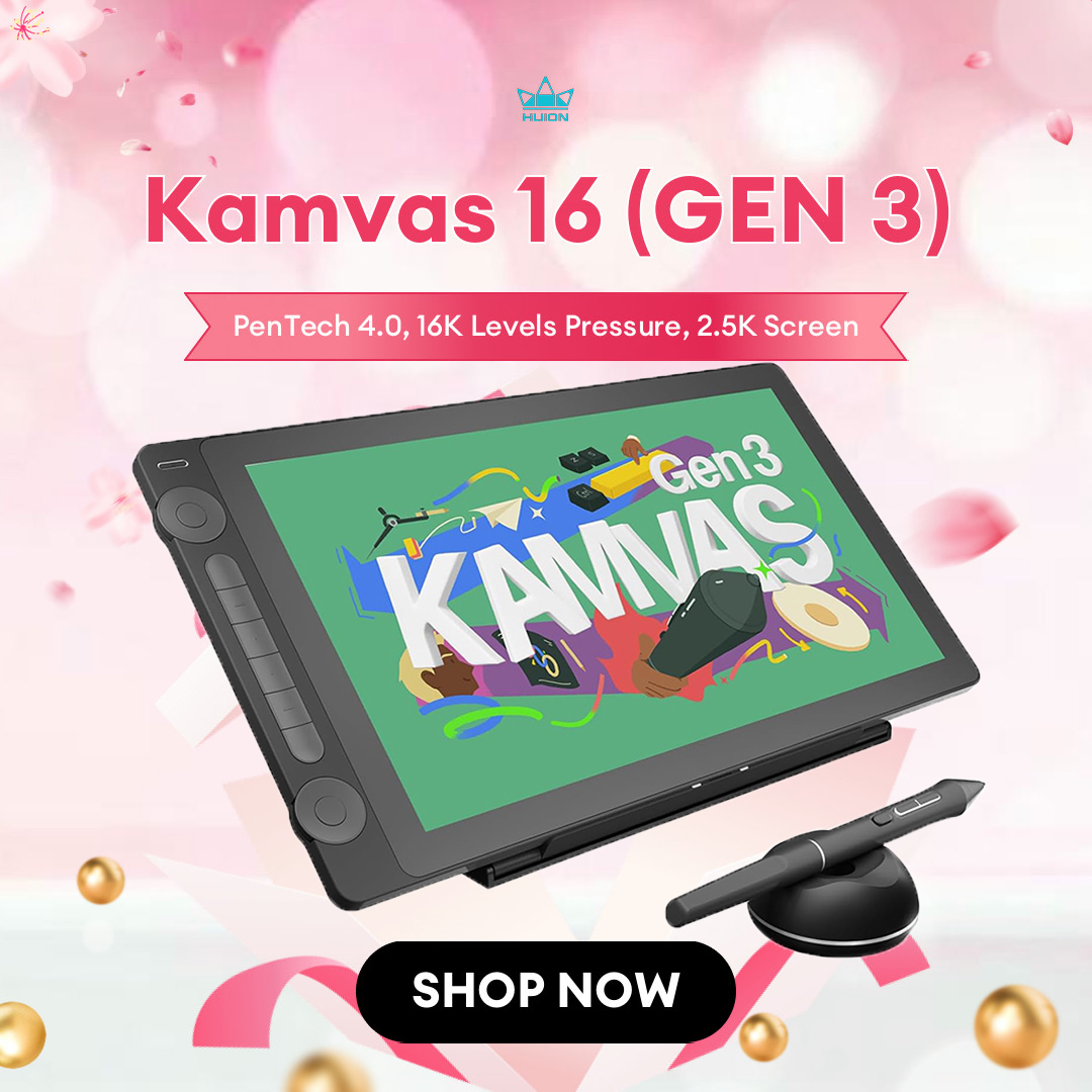 Huion Kamvas 16 (Gen 3) 그래픽 태블 - Huion Tablet Accessories 리뷰 및 가격
