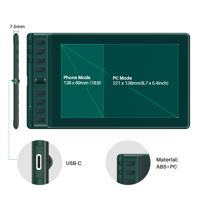 Huion Inspiroy 2 M H951P 그래픽 태 - Huion Tablet Accessories 리뷰 및 가격