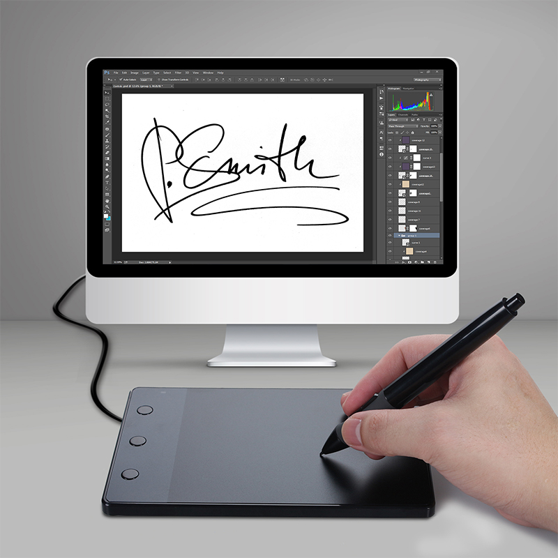 HUION-신제품 H420 그래픽 태블릿 4 