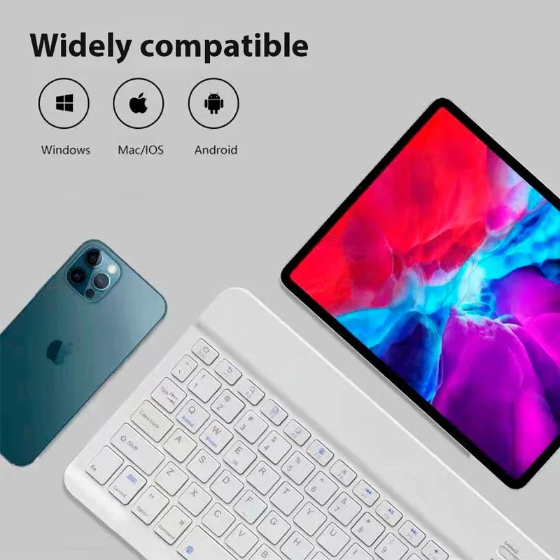 베스트셀러 범용 휴대폰 태블릿 키보드 마우스 미니 블루 - Best Tablet With Accessories 리뷰 및 가격